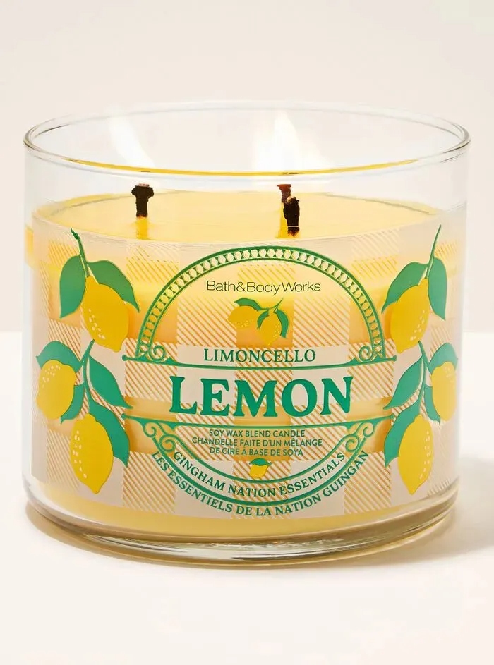 Bath & Body Works Vela Lemon Limoncello 3 mechas 411 gr