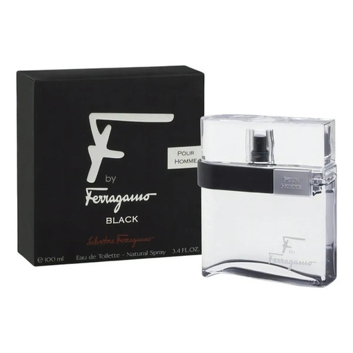 Salvatore Ferragamo F Black Pour Homme Edt 3.4 Oz