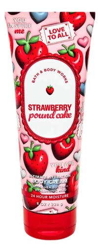 Bath & Body Works Body Cream Strawberry Pound Cake 226 gr V1